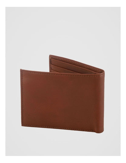 Bifold Leather Wallet With Coin Purse Tan Wallet Tan