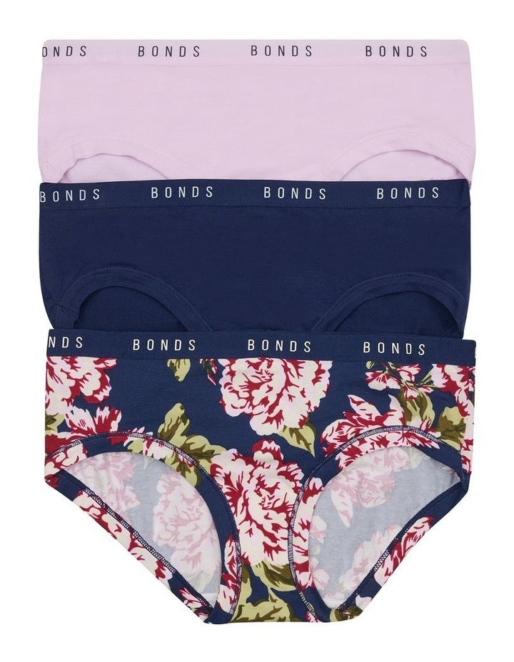 Cottontails Midi Briefs 3 Pack in Multi