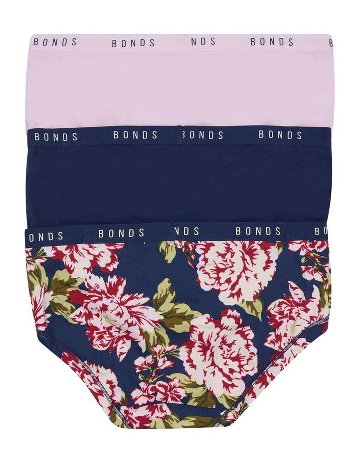 Cottontails Midi Briefs 3 Pack in Multi