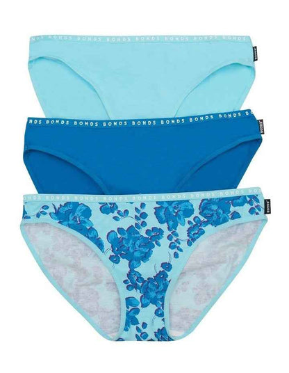 Hipster Bikini Brief 3 Pack in Blue