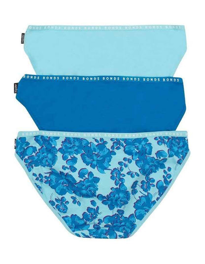 Hipster Bikini Brief 3 Pack in Blue