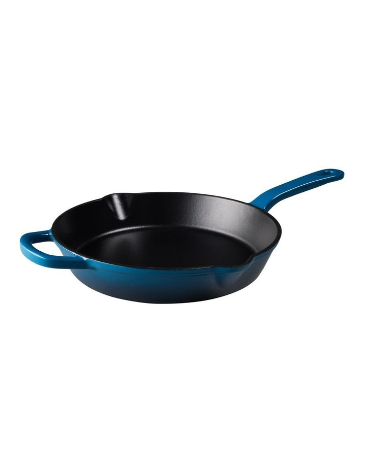 Cast Iron Frypan 26cm in Midnight Blue