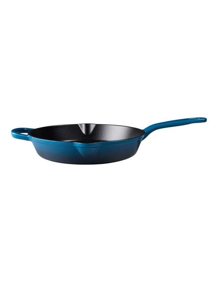 Cast Iron Frypan 26cm in Midnight Blue