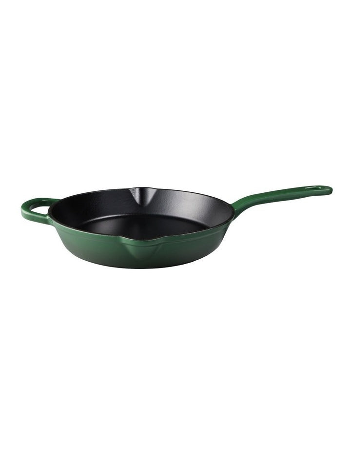Cast Iron Frypan 26cm in English Racing Green