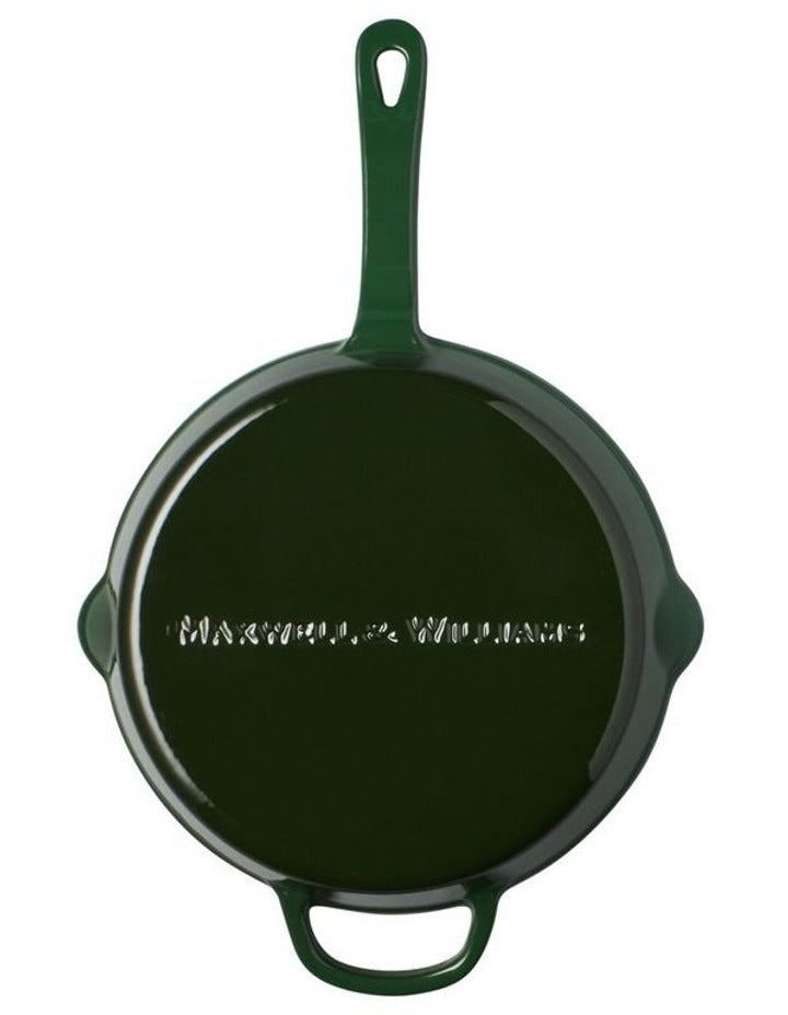 Cast Iron Frypan 26cm in English Racing Green
