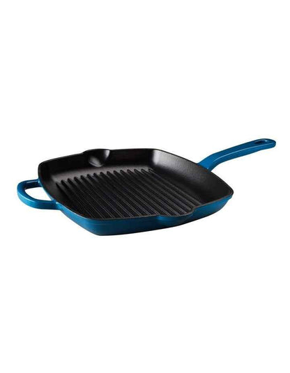 Cast Iron Grill Pan 27.5cm in Midnight Blue