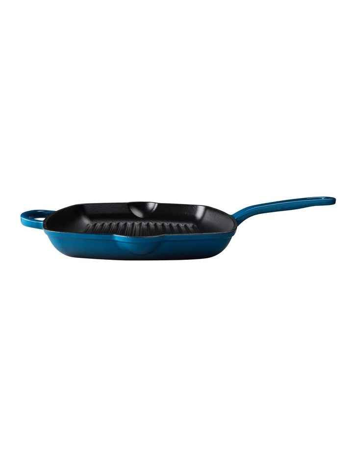 Cast Iron Grill Pan 27.5cm in Midnight Blue