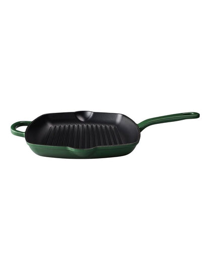 Cast Iron Grill Pan 27.5cm in English Racing Green
