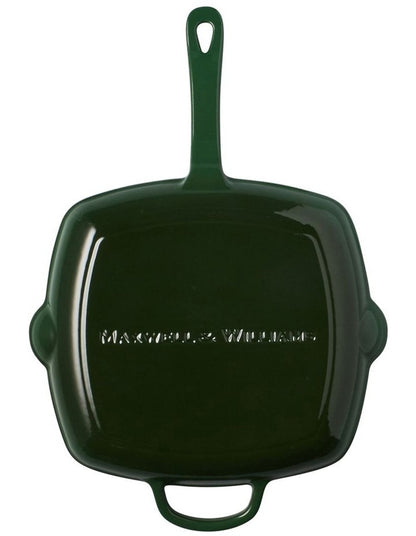 Cast Iron Grill Pan 27.5cm in English Racing Green