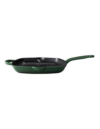 Cast Iron Grill Pan 27.5cm in English Racing Green