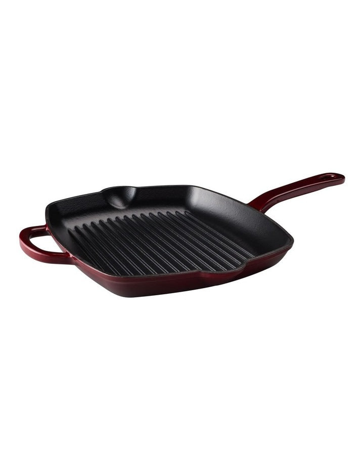 Cast Iron Grill Pan 27.5cm in Merlot