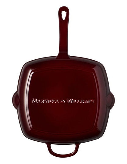 Cast Iron Grill Pan 27.5cm in Merlot