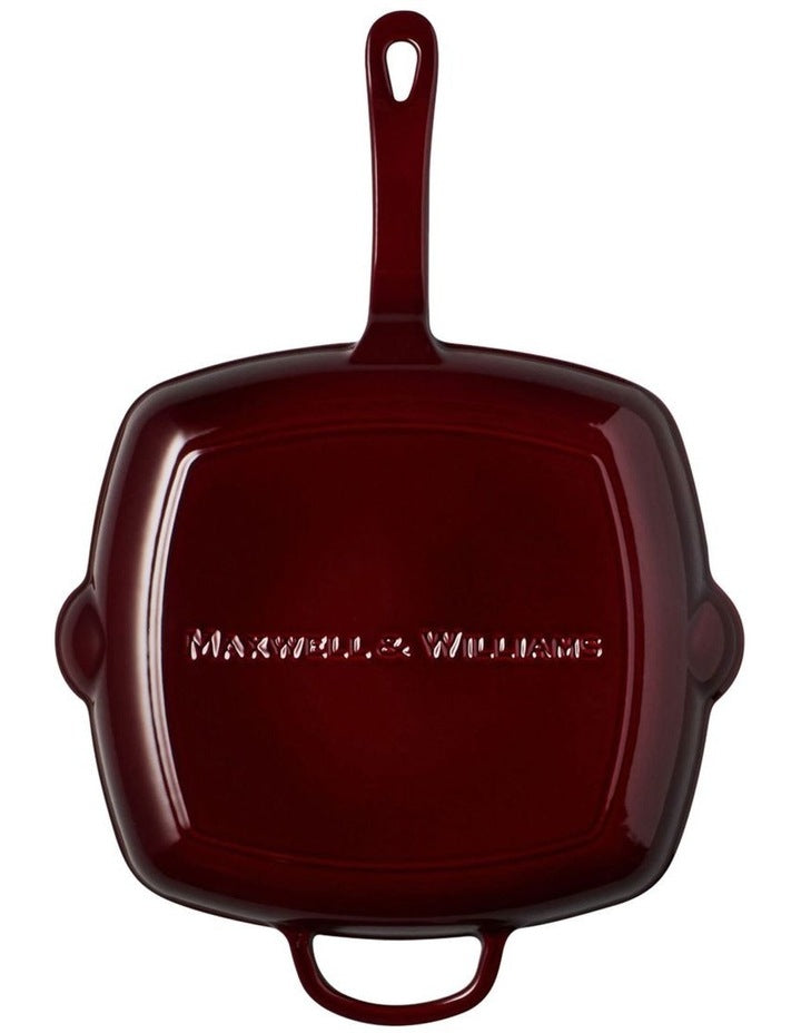 Cast Iron Grill Pan 27.5cm in Merlot