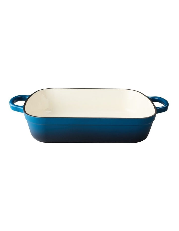 Cast Iron Roaster 34x26cm/5L in Midnight Blue
