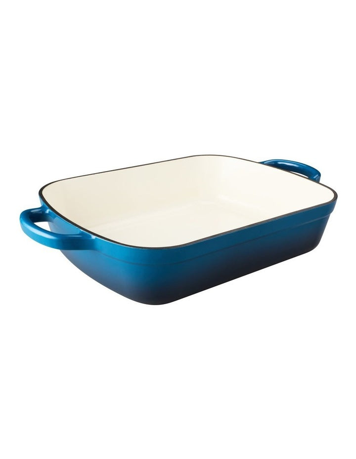Cast Iron Roaster 34x26cm/5L in Midnight Blue