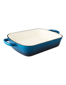 Cast Iron Roaster 34x26cm/5L in Midnight Blue
