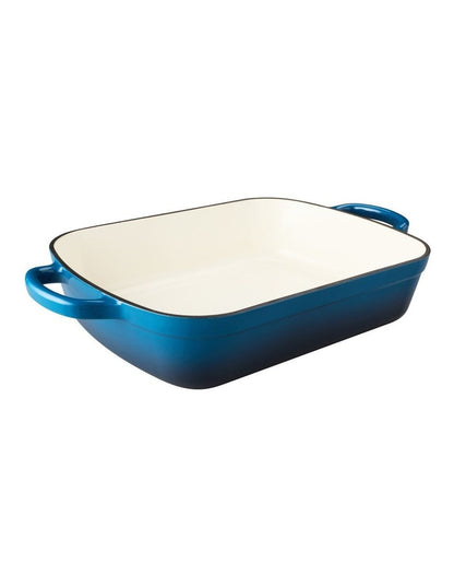 Cast Iron Roaster 34x26cm/5L in Midnight Blue