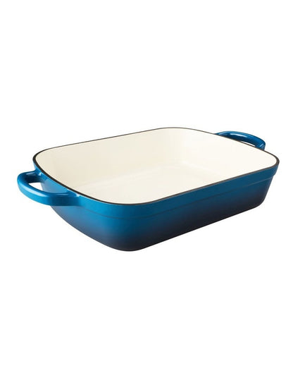 Cast Iron Roaster 34x26cm/5L in Midnight Blue
