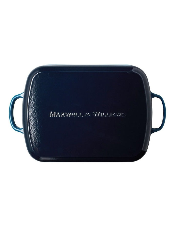 Cast Iron Roaster 34x26cm/5L in Midnight Blue