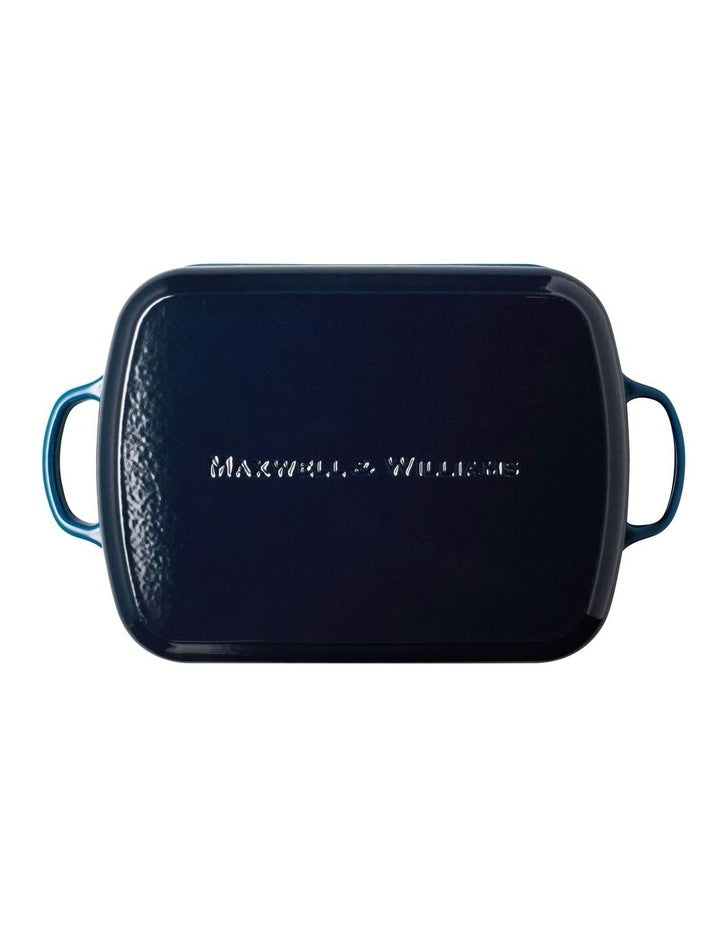 Cast Iron Roaster 34x26cm/5L in Midnight Blue