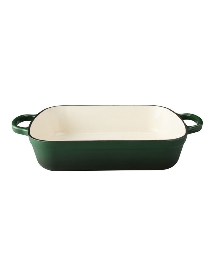 Cast Iron Roaster 34x26cm/5L in English Racing Green