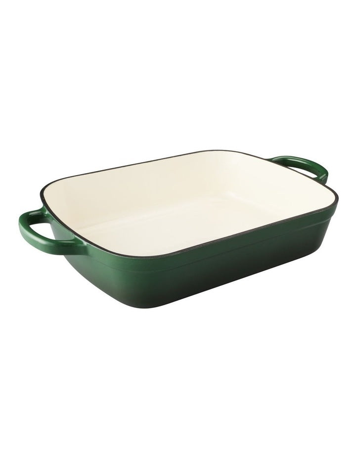 Cast Iron Roaster 34x26cm/5L in English Racing Green