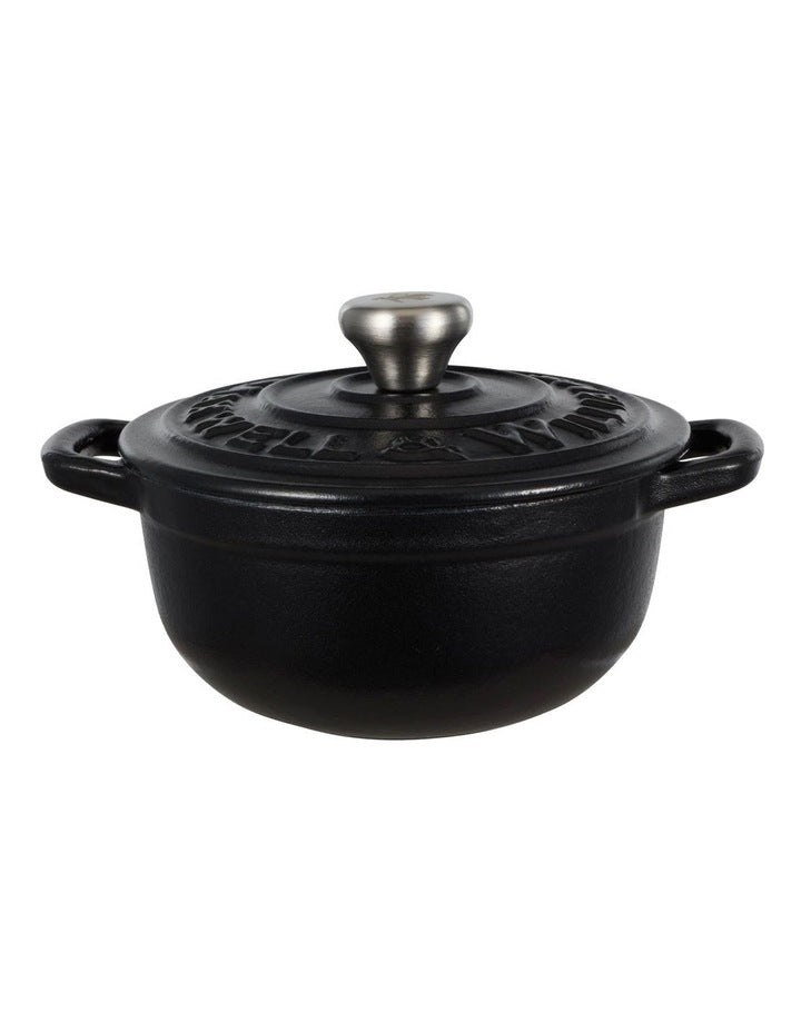 Cast Iron Cocotte 9.5cm/260ml in Black