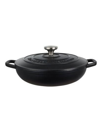 Cast Iron Braiser 27cm/3.3L in Black