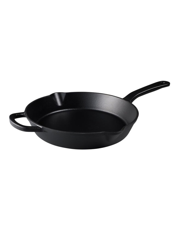 Cast Iron Frypan 26cm in Black