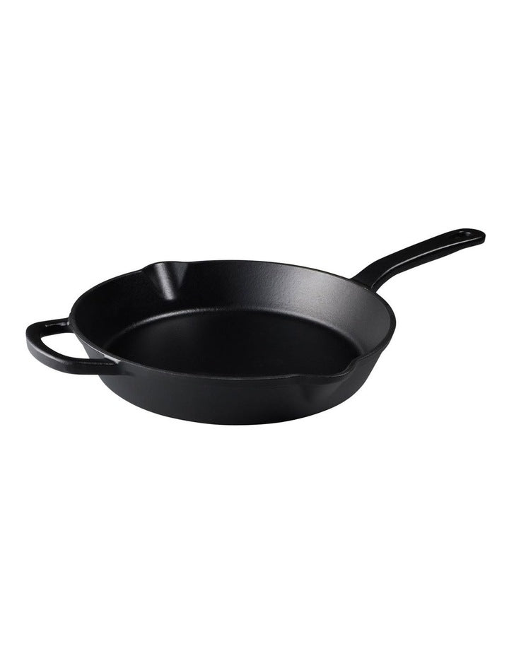 Cast Iron Frypan 26cm in Black