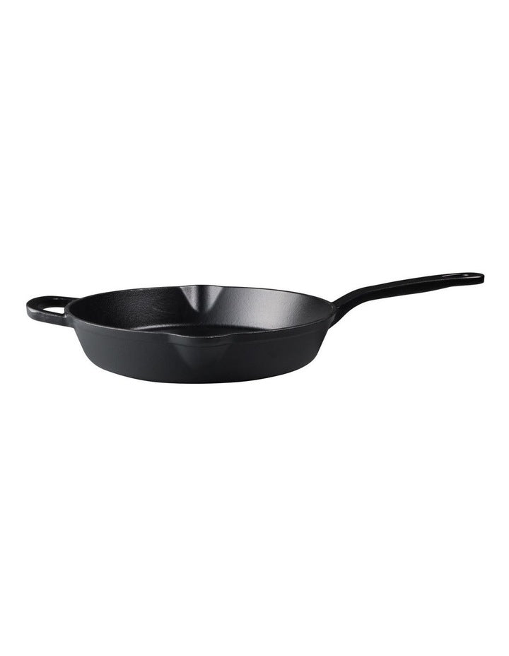 Cast Iron Frypan 26cm in Black