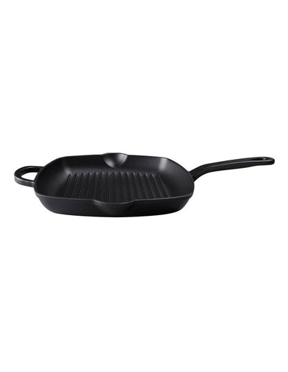 Cast Iron Grill Pan 27.5cm in Black