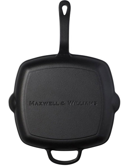 Cast Iron Grill Pan 27.5cm in Black