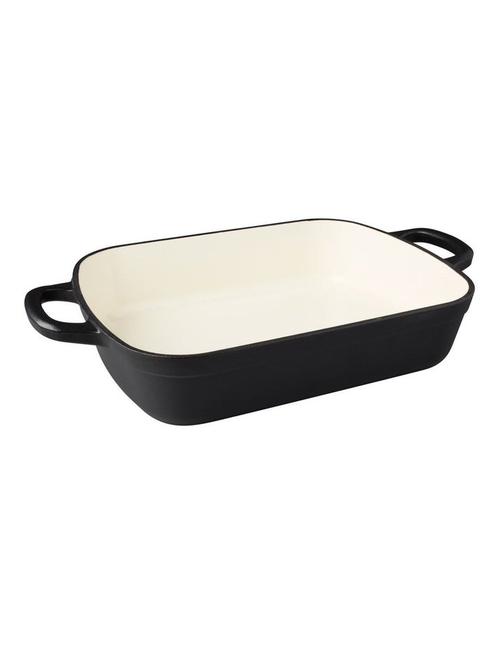 Cast Iron Roaster 3L in Black