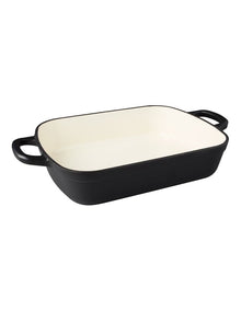 Cast Iron Roaster 3L in Black