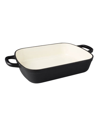 Cast Iron Roaster 3L in Black