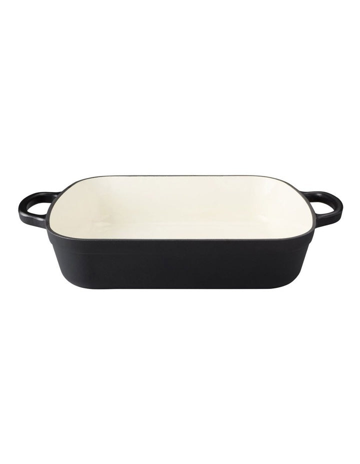 Cast Iron Roaster 5L in Black