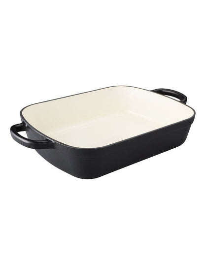 Cast Iron Roaster 5L in Black