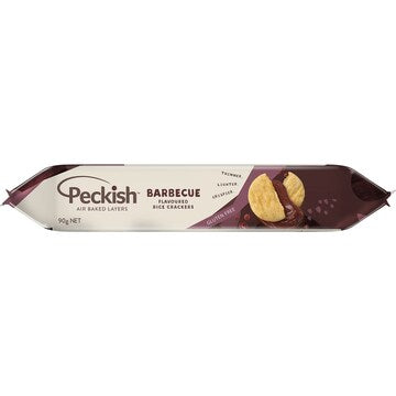 Peckish Flavoured Rice Crackers Tangy BBQ 90g
