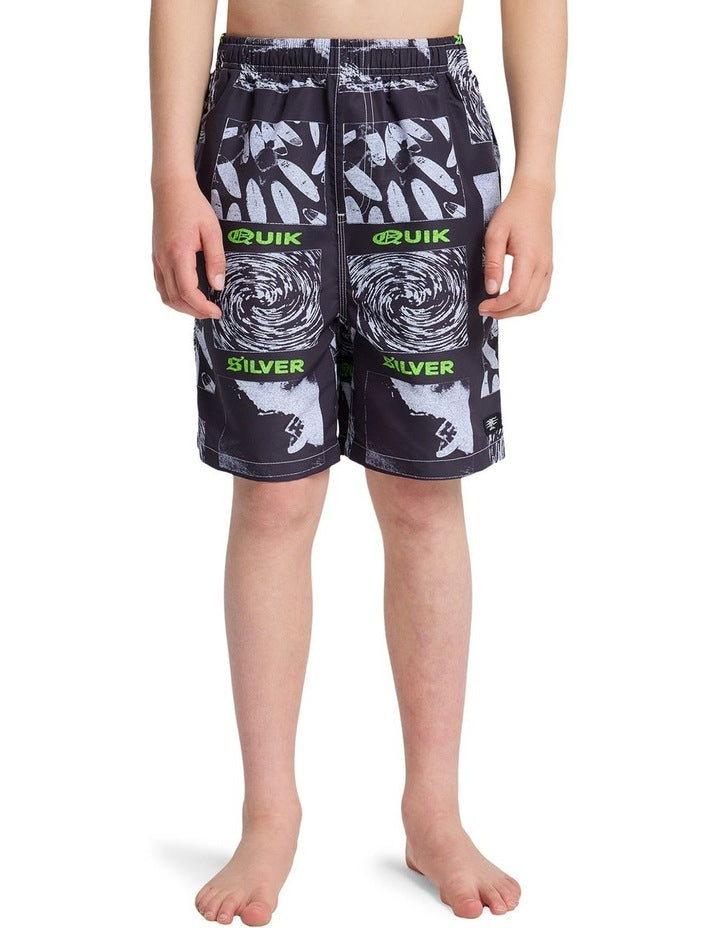 Mercury Volley 17 Inch Swim Shorts in Black Mercury