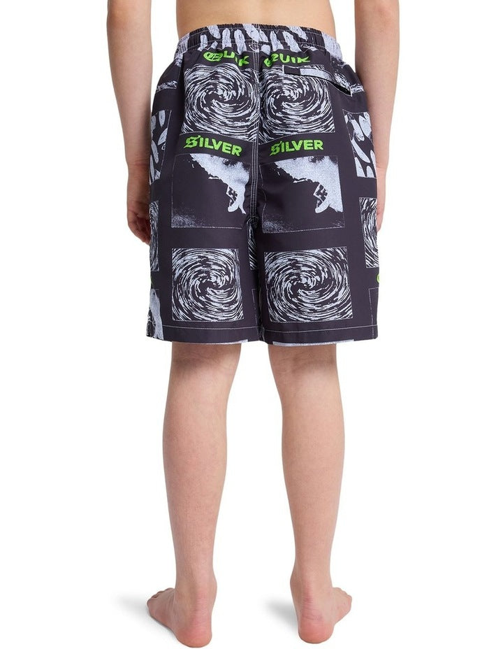 Mercury Volley 17 Inch Swim Shorts in Black Mercury
