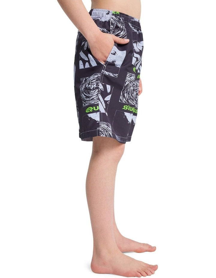 Mercury Volley 17 Inch Swim Shorts in Black Mercury