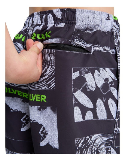 Mercury Volley 17 Inch Swim Shorts in Black Mercury