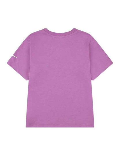Cherry Boxy Tee in Purple