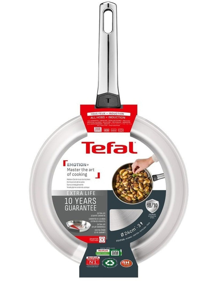 Emotion Induction Uncoated Frypan 24cm in Silver