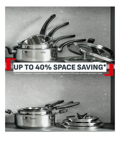 Space Emotion Induction Uncoated Saucepan Lid 16cm in Silver