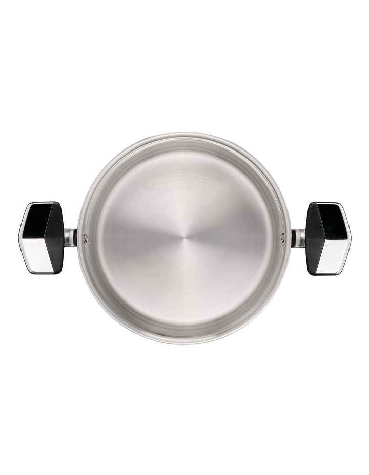 Space Emotion Induction Uncoated Pasta Pot With Lid 22cm in Silver