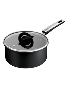 Space Excellence Induction Non -Stick Saucepan With Lid 18cm in Black