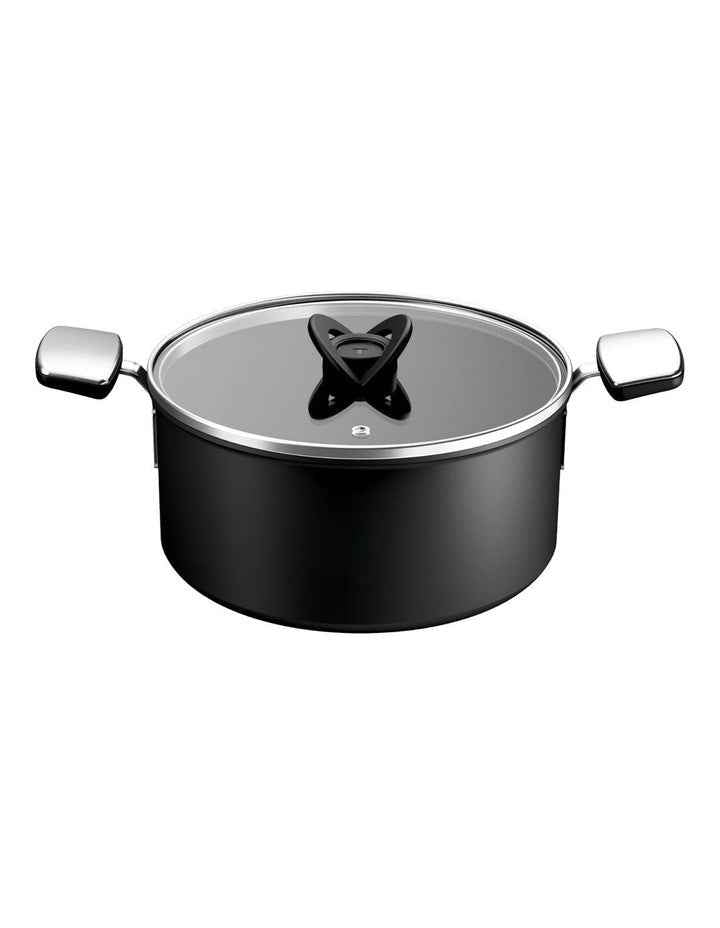 Space Excellence Induction Non-Stick Stewpot 24cm in Black