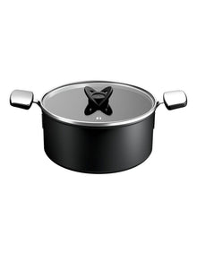 Space Excellence Induction Non-Stick Stewpot 24cm in Black